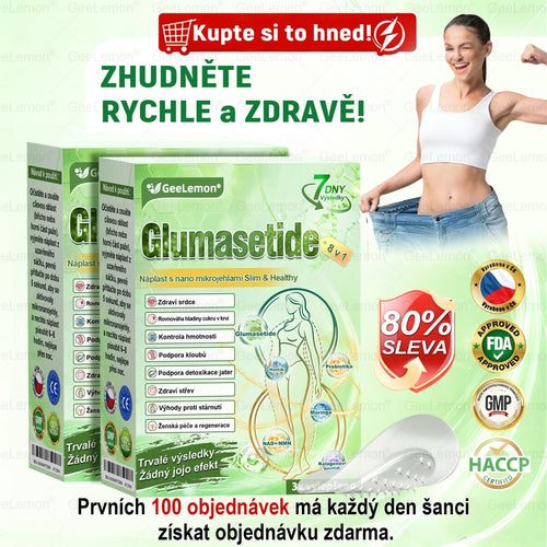 🔥Doporučeno Fakultní nemocnicí Motol · 👩‍⚕️ Oficiální prodejna BENU | 🎁 𝐆𝐞𝑒𝑙𝑒𝐦𝐨𝐧® Glum𝐚𝐬𝐞tide 8 v 1 – Zeštíhlující nano mikrojihlový náplast 🇨🇿 Jen 1× denně ✅ Viditelné změny za 7 dní – na obezitu, kardiovaskulární zdraví, diabetes a kloubní problémy🎁🎁🎁🎁