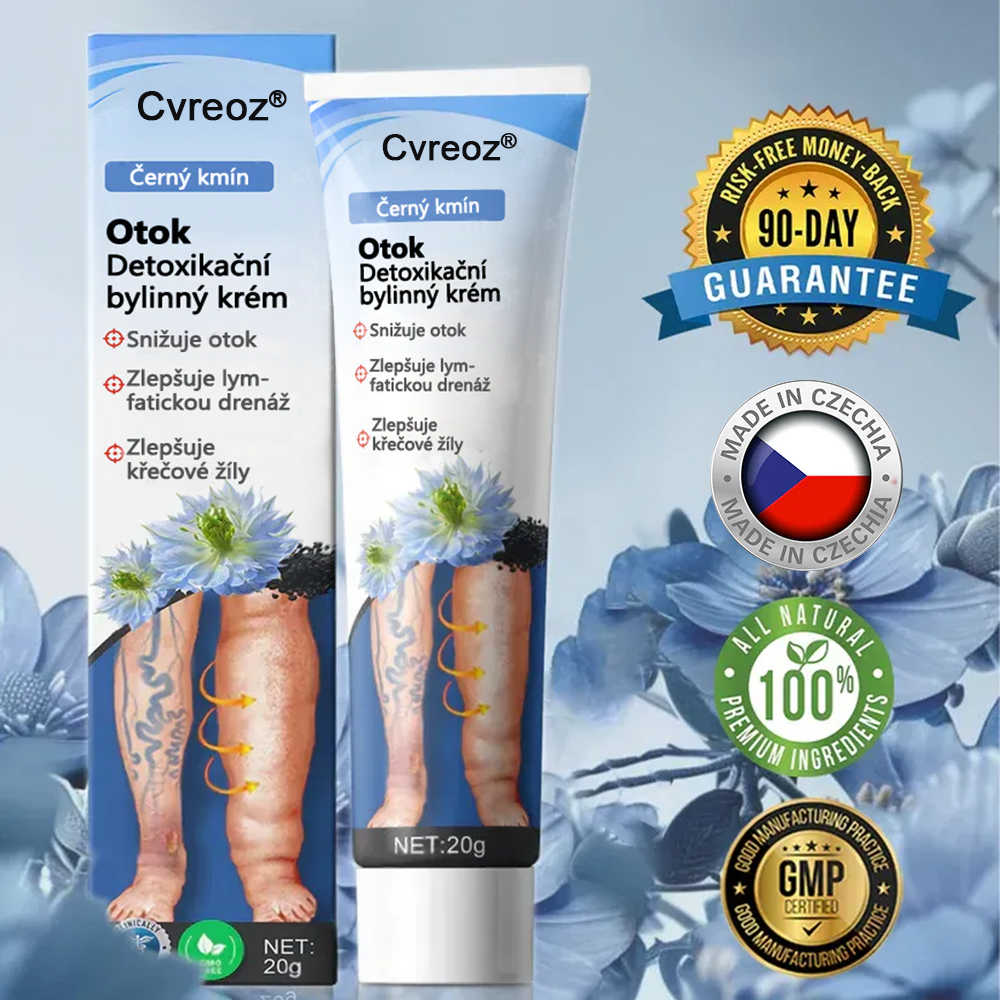 Cvreoz® Černý kmín Edema Detoxikační bylinný krém✨
