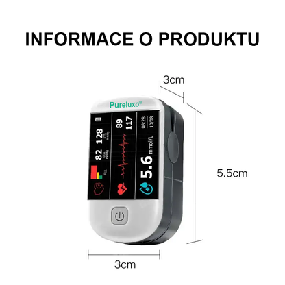 Pureluxo® další generace inteligentního, multifunkčního, neinvazivního laserového glukometru 👩‍💼 [99,9% přesnost] 🍀