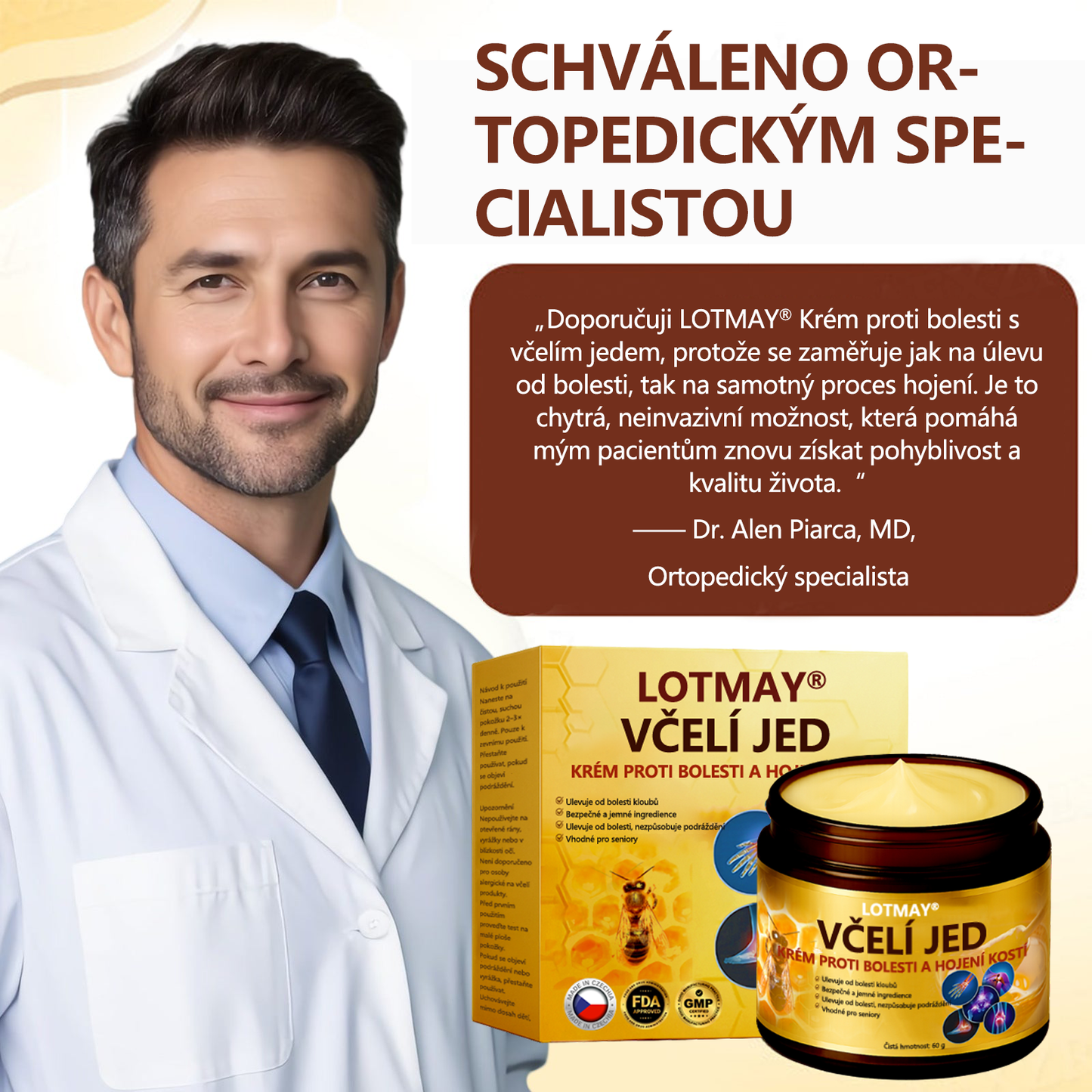 LOTMAY® Krém na hojení kostí proti bolesti se včelím jedem 🐝🐝