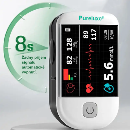 Pureluxo® další generace inteligentního, multifunkčního, neinvazivního laserového glukometru 👩‍💼 [99,9% přesnost] 🍀
