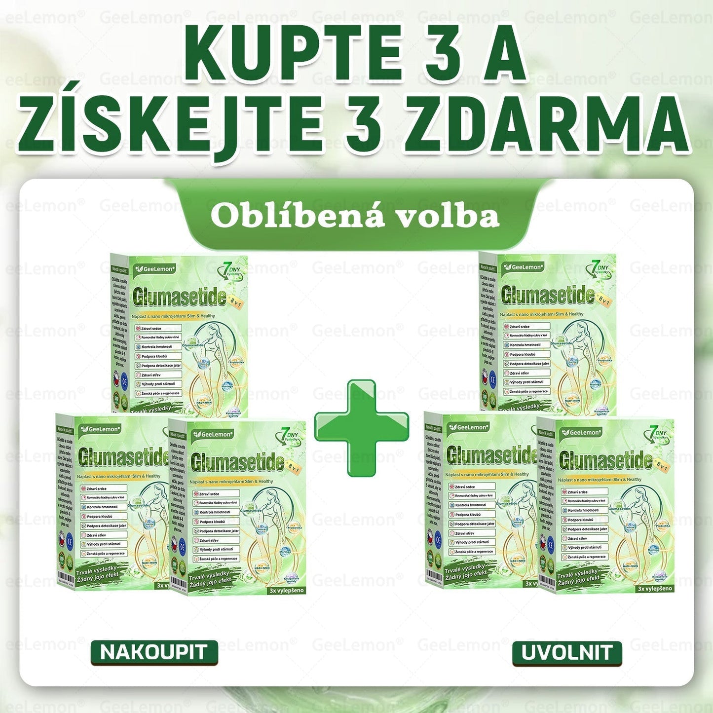 🔥Doporučeno Fakultní nemocnicí Motol · 👩‍⚕️ Oficiální prodejna BENU | 🎁 𝐆𝐞𝑒𝑙𝑒𝐦𝐨𝐧® Glum𝐚𝐬𝐞tide 8 v 1 – Zeštíhlující nano mikrojihlový náplast 🇨🇿 Jen 1× denně ✅ Viditelné změny za 7 dní – na obezitu, kardiovaskulární zdraví, diabetes a kloubní problémy🎁🎁🎁🎁
